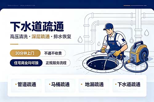 普陀下水道疏通